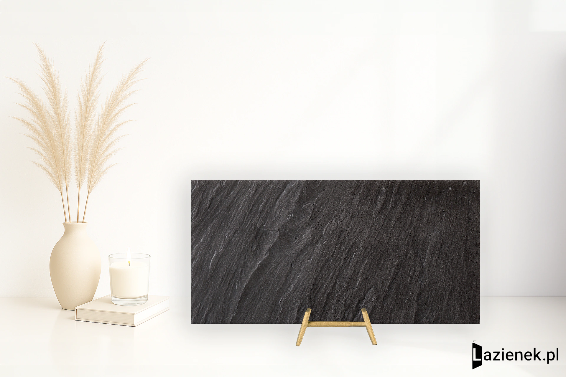 Casalgrande Padana Lavagna Nera połaczenie mat-poler 30x60 cm gr. 9 mm - płytka rektyfikowana/8790181